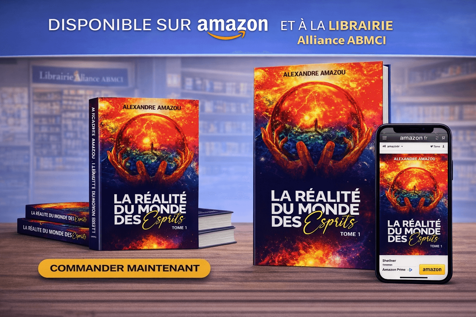 Couverture du livre « La réalité du monde des esprits » par Alexandre AMAZOU