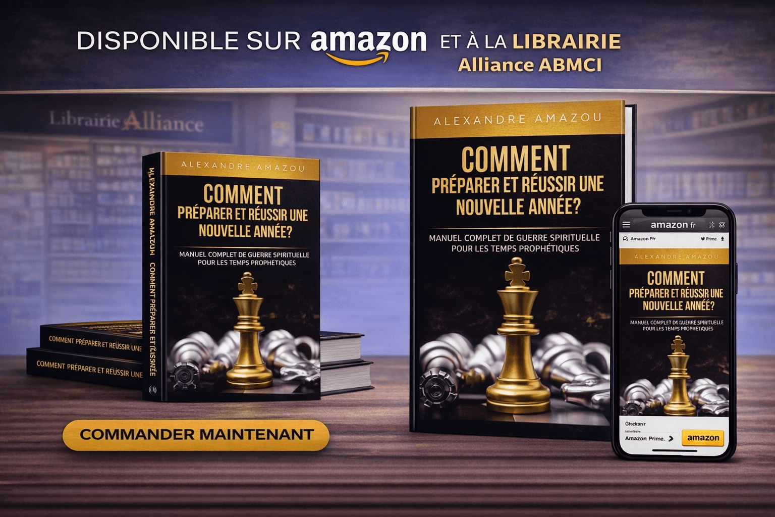 Couverture du livre « Comment préparer et réussir une nouvelle année » par Alexandre AMAZOU